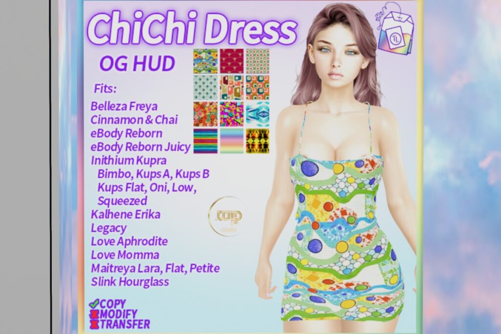 ChiChi Dress - see ad for fits, L$450 FP