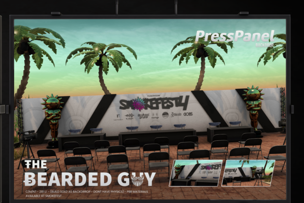 Press Panel Backdrop, L$199