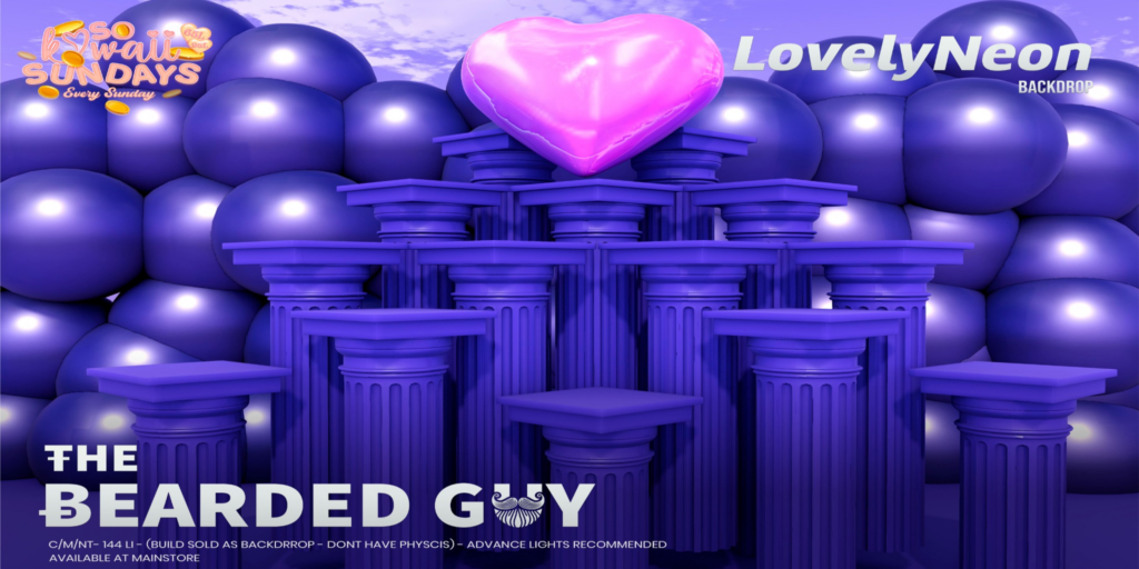 Lovely Neon Backdrop	&lt;a href=&quot;http://maps.secondlife.com/secondlife/Moonwall/169/121/32&quot;&gt;Teleport&lt;/a&gt;