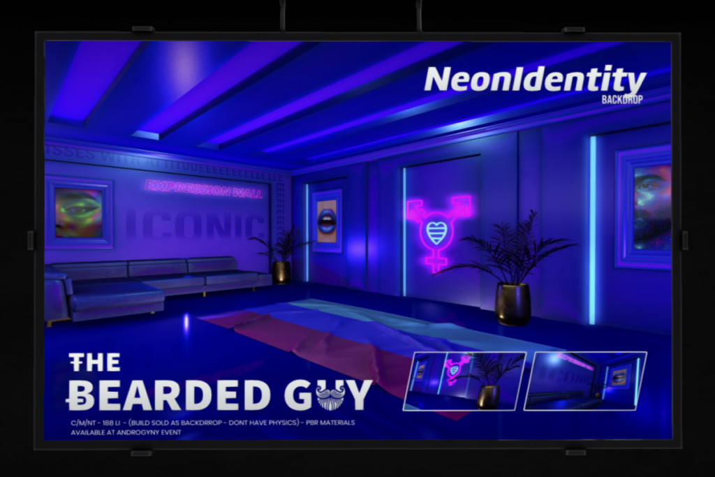 Neon Identity Backdrop, L$299
