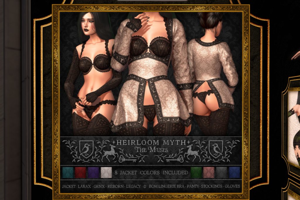 Heirloom Myth Set - BOM for GenX/Legacy/MaitreyaX/Reborn, L$175 each/L$750 FP