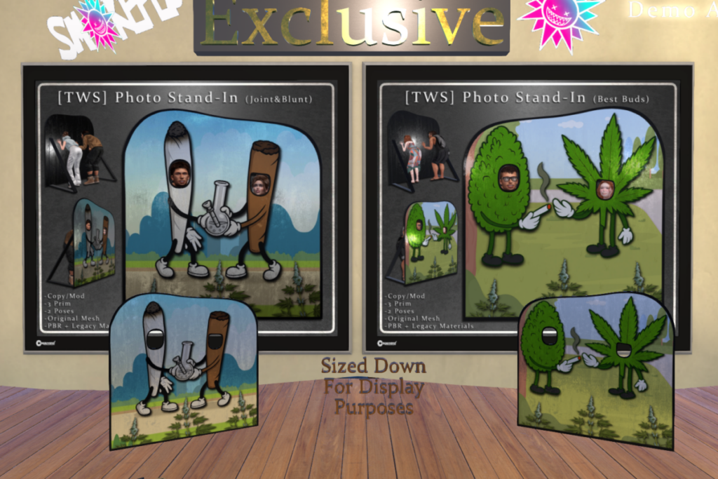 Photo Stand-In (Joint&amp;Blunt) &amp; Photo Stand-In (Best Buds), L$249 each