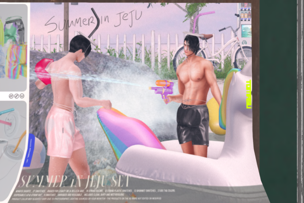 Mingyu Swim Shorts - Jake/Legacy	&lt;a href=&quot;http://maps.secondlife.com/secondlife/The%20Sign%20II/220/111/22&quot;&gt;Teleport&lt;/a&gt;