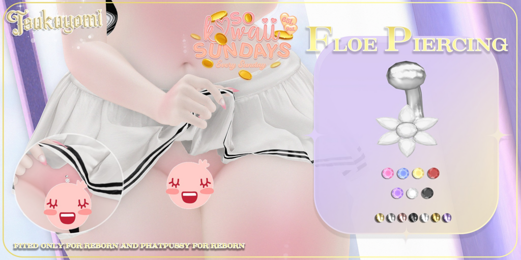 Floe Piercing - Reborn/+mods	&lt;a href=&quot;http://maps.secondlife.com/secondlife/Crocus%20Island/44/49/25&quot;&gt;Teleport&lt;/a&gt;