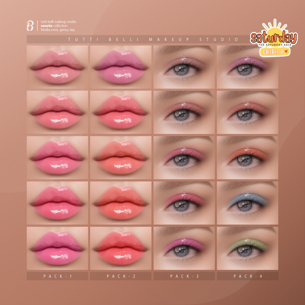 Sweetie Collection Cosmetics - EvoX/Genus/LAQ	&lt;a href=&quot;http://maps.secondlife.com/secondlife/Malkine/111/147/293&quot;&gt;Teleport&lt;/a&gt;