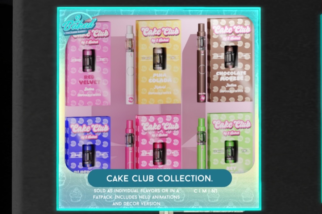 Cake Club Collection, L$199 each/L$899 FP