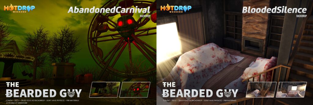 Abandoned Carnival &amp; Blooded Silence Backdrops