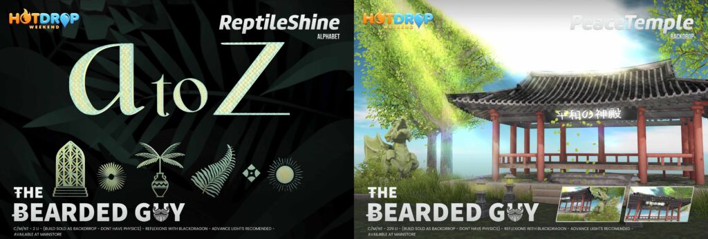 Reptile Shine Alphabet &amp; Peace Temple Backdrop