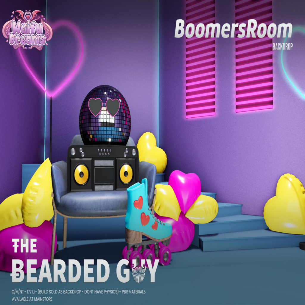 Boomers Room Backdrop