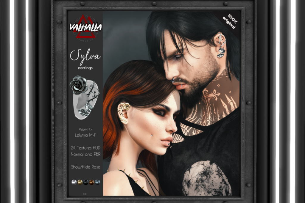 Sylva Earrings - EvoX F+M Ears, L$350