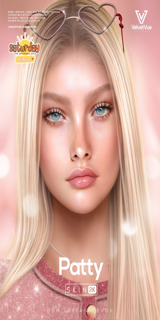 Patty Skin - EvoX	&lt;a href=&quot;http://maps.secondlife.com/secondlife/Oasis%20Paradise/171/52/702&quot;&gt;Teleport&lt;/a&gt;