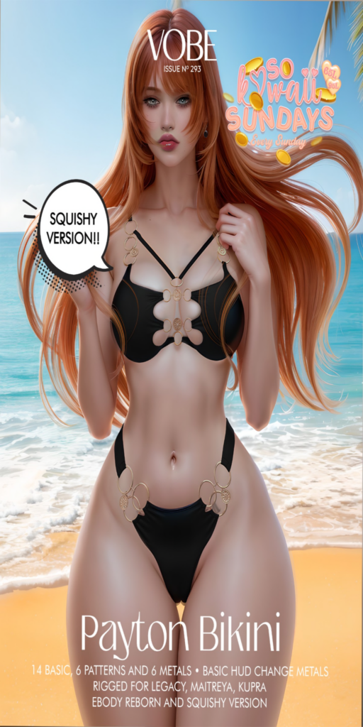 Payton Bikini - Inithium/Legacy/Maitreya/Reborn/+mods	&lt;a href=&quot;http://maps.secondlife.com/secondlife/Wiz%20City/176/77/504&quot; target=&quot;_blank&quot;&gt;Teleport&lt;/a&gt;