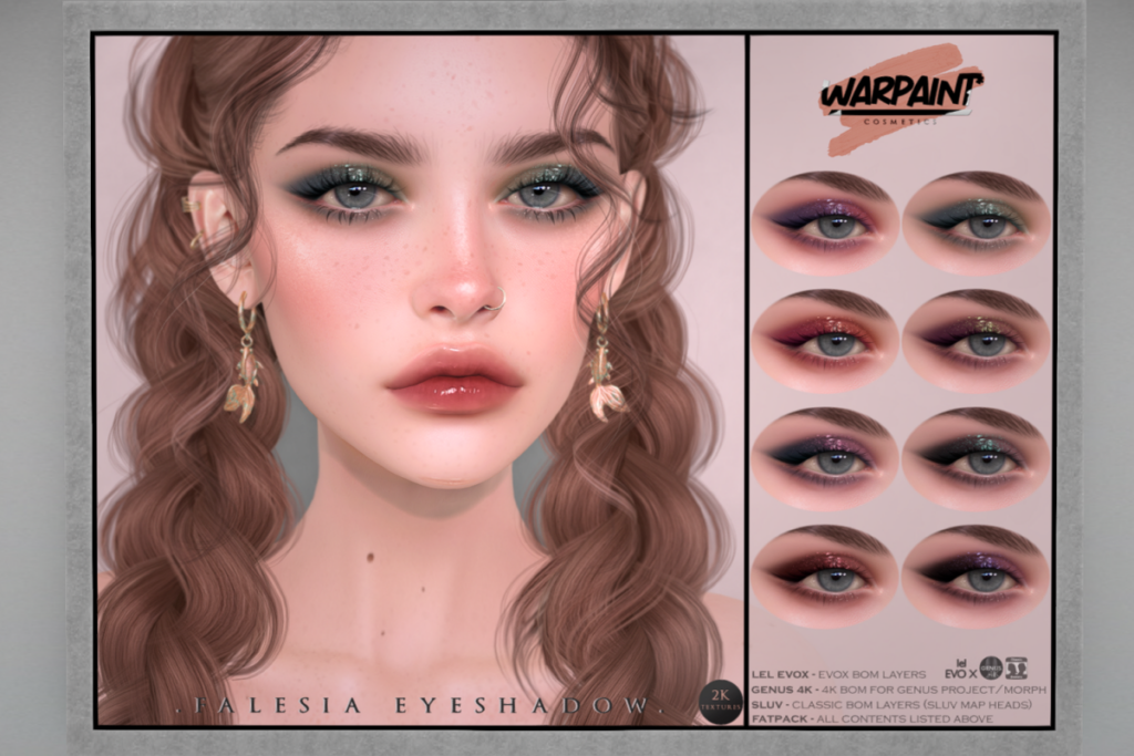 Falesia Eyeshadow - EvoX/Genus/SLUV, L$240 each/L$520 FP