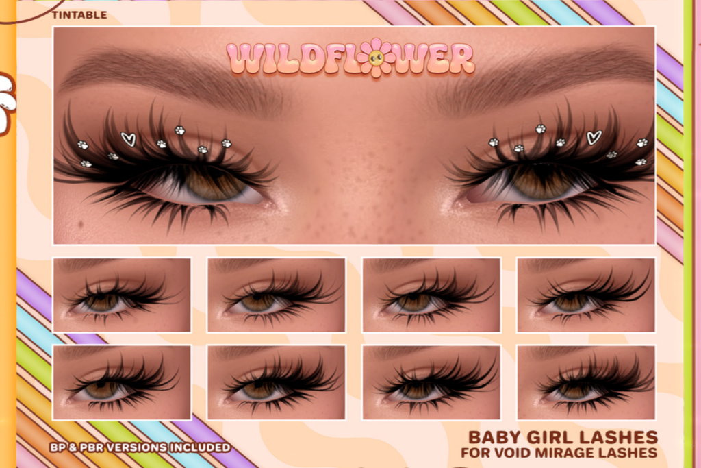 Baby Girl Lashes - Void Mirage, L$450
