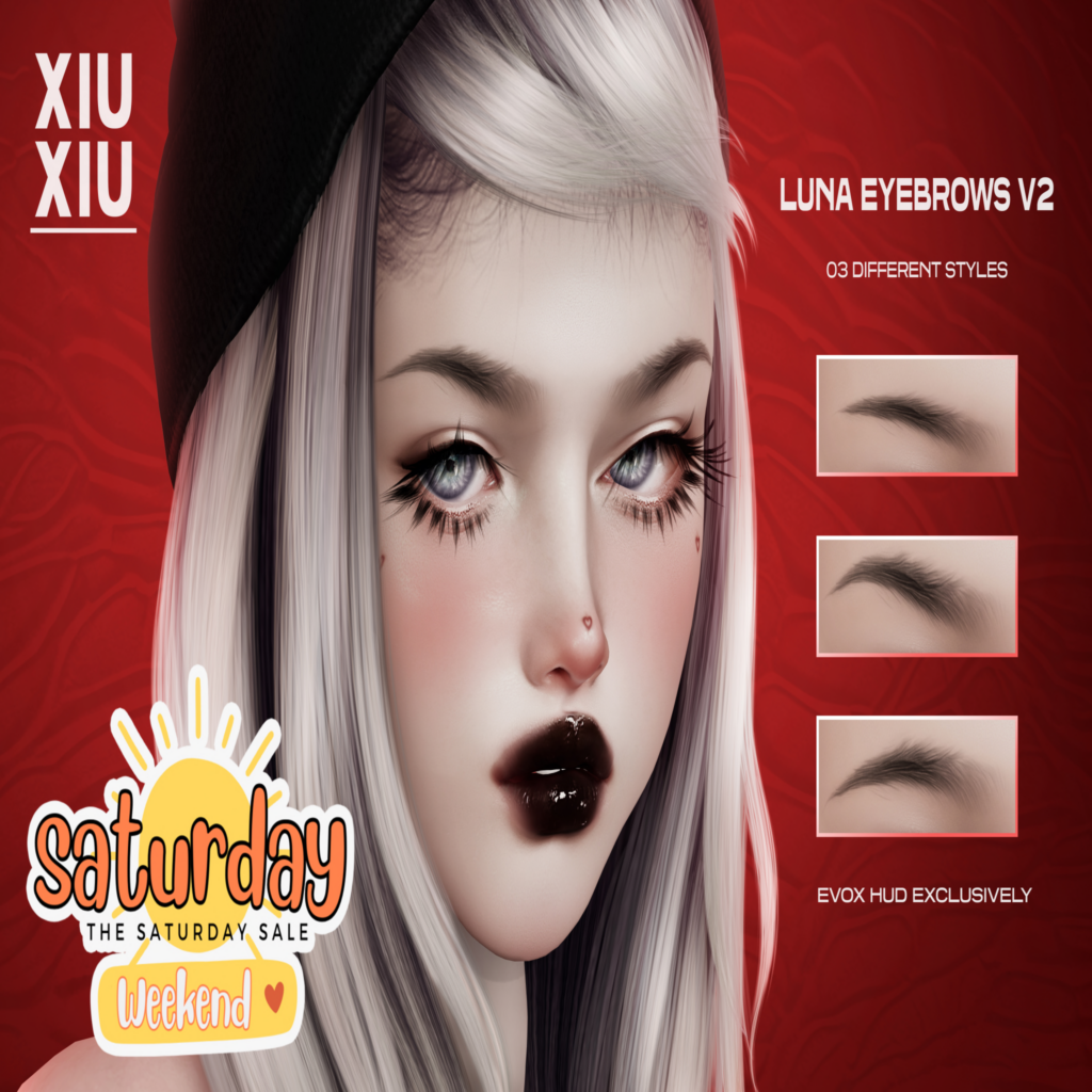 Luna Eyebrows - EvoX	&lt;a href=&quot;http://maps.secondlife.com/secondlife/Paradise%20Isla/197/141/901&quot; target=&quot;_blank&quot;&gt;Teleport&lt;/a&gt;