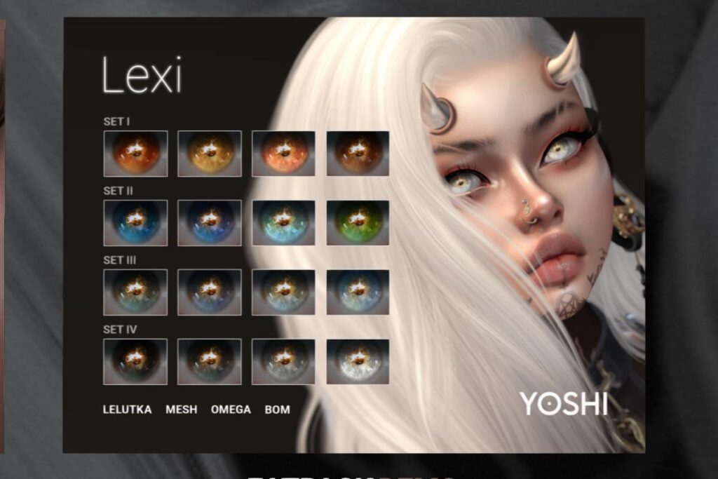 Lexi Eyes - Bom/EvoX/Mesh/Omega, L$599 FP