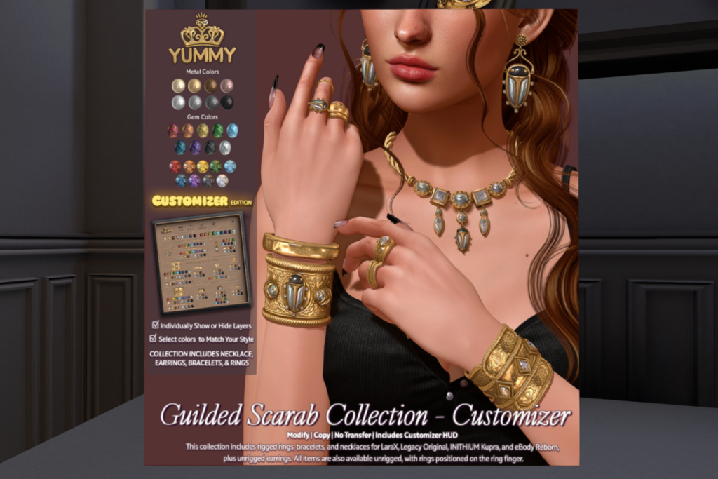 Guilded Scarab Collection - Inithium/Legacy/MaitreyaX/Reborn, L$495