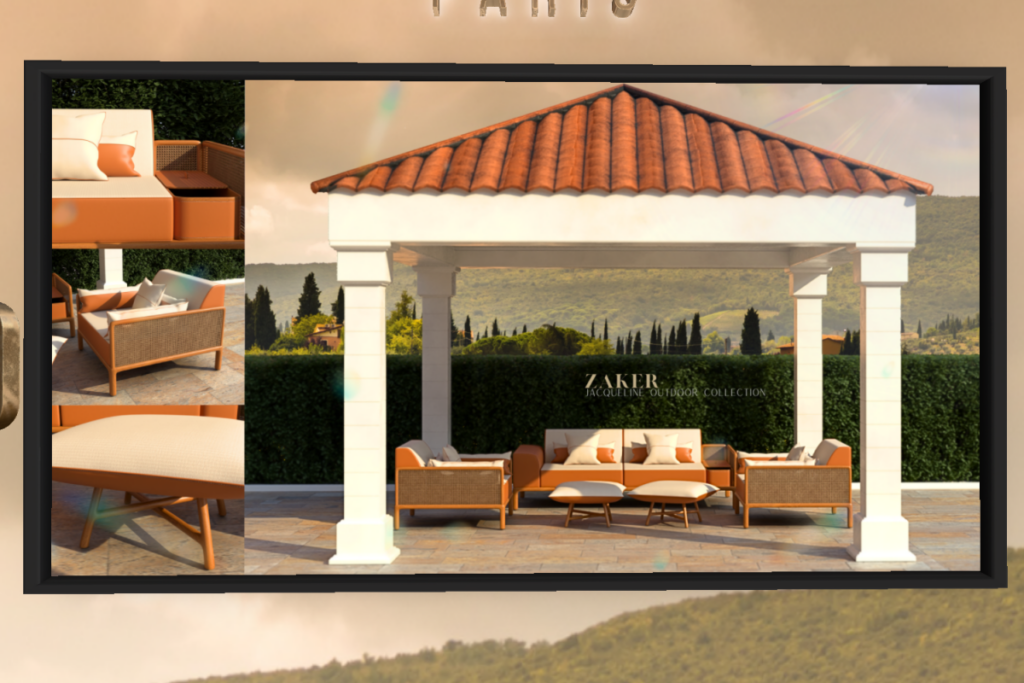 Jacqueline Outdoor Collections, L$650-L$1550 each/L$3150-L$5550 each FP