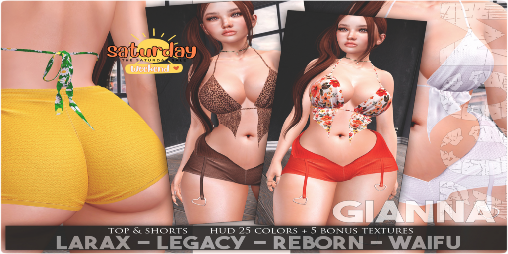 Gianna Outfit - Legacy/MaitreyaX/Reborn/+mods	&lt;a href=&quot;http://maps.secondlife.com/secondlife/Sunset/69/63/2001&quot;&gt;Teleport&lt;/a&gt;