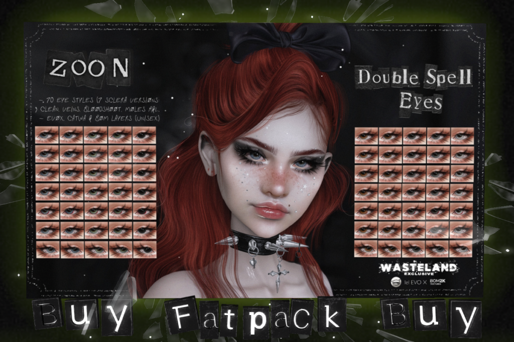 Double Spell Eyes - BOM/Catwa/EvoX, L$299 each/L$499 FP