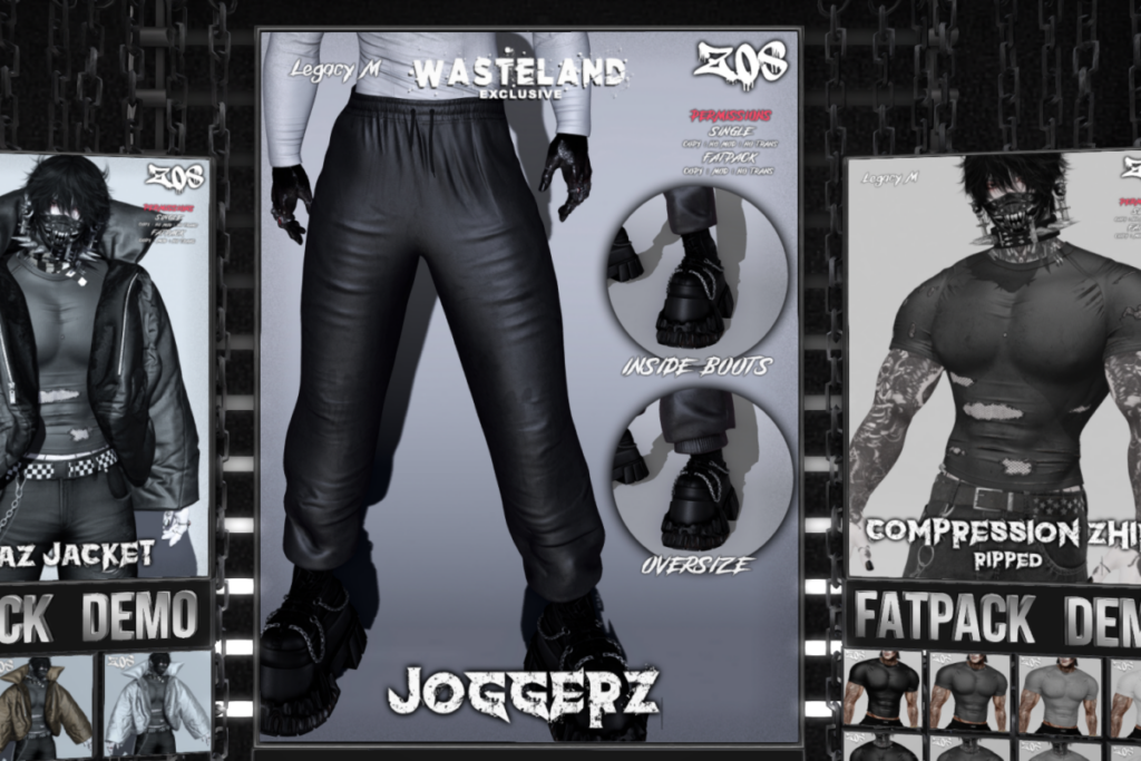 Joggers - Legacy, L$300 each/L$900 FP