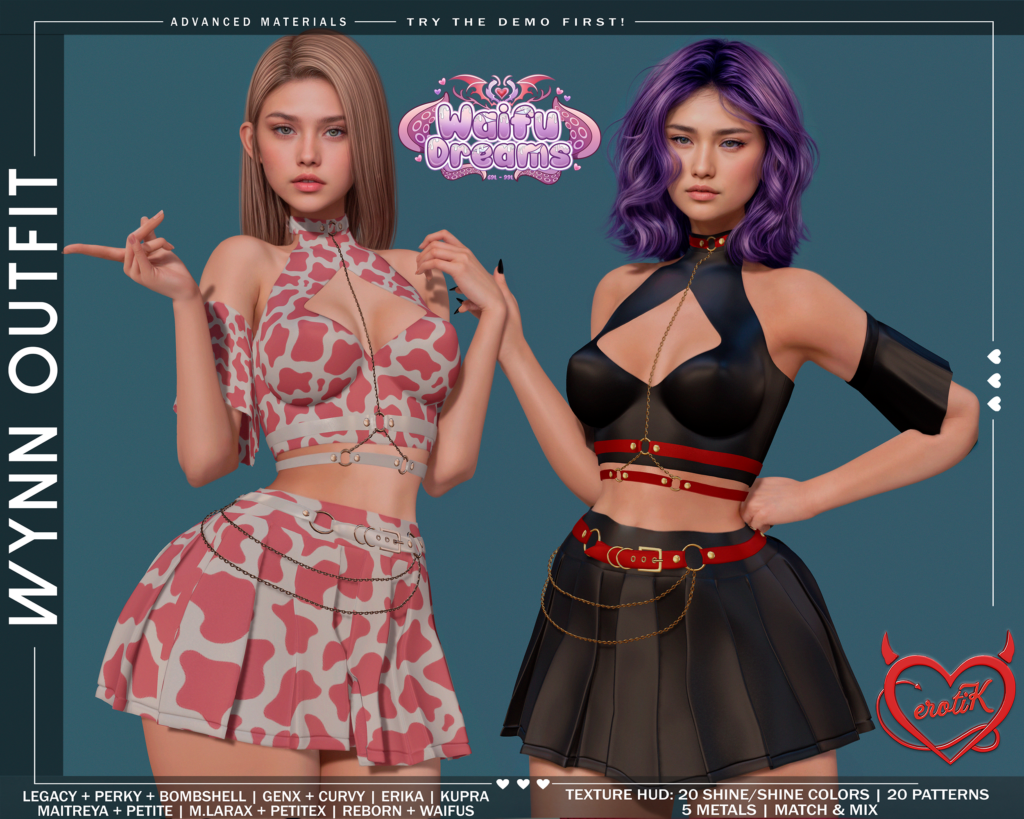 Wynn Outfit - Erika/GenX/Inithium/Legacy/Maitreya/Reborn/+mods