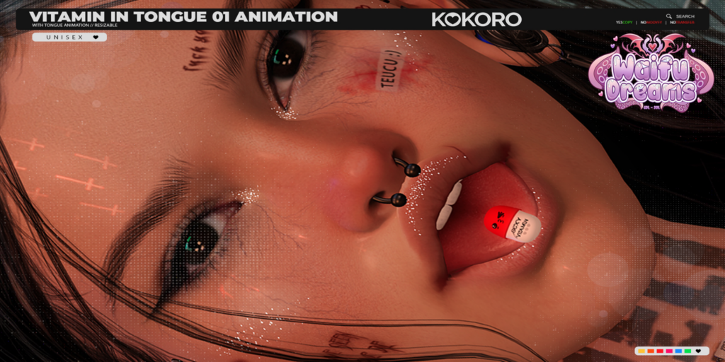 Vitamin in Tongue 01 Animation