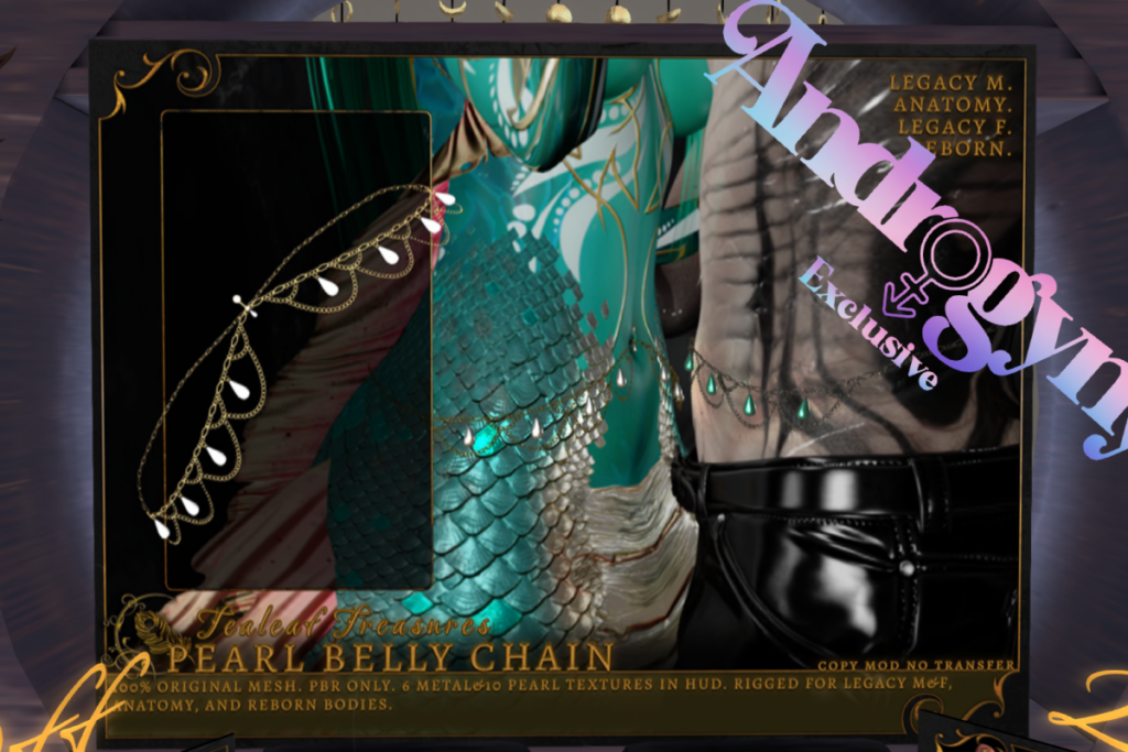 Pearl Belly Chain - Anatomy/Legacy F+M/Reborn, L$249