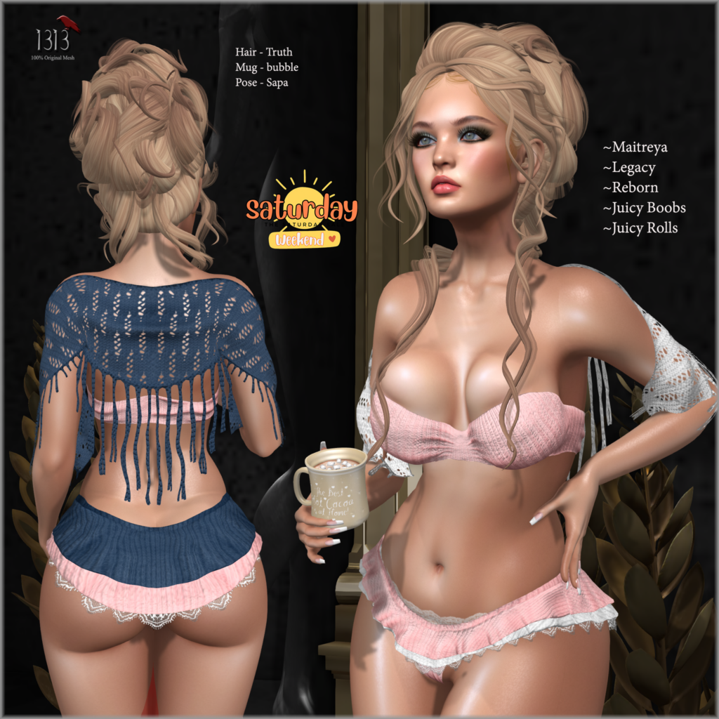 Shawnty Outfit - Legacy/Maitreya/Reborn/+mods	&lt;a href=&quot;http://maps.secondlife.com/secondlife/Leather%20and%20Lace/227/95/2201&quot; target=&quot;_blank&quot;&gt;Teleport&lt;/a&gt;