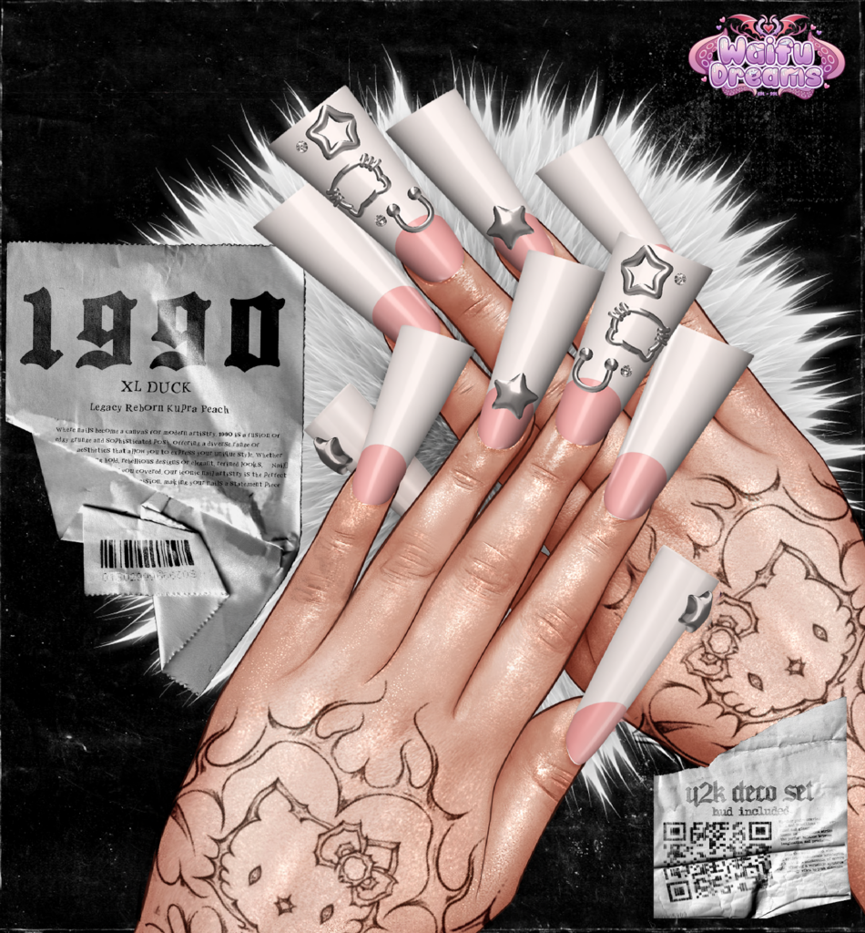 Y2K Deco Nail Set - Inithium/Legacy/Peach/Reborn