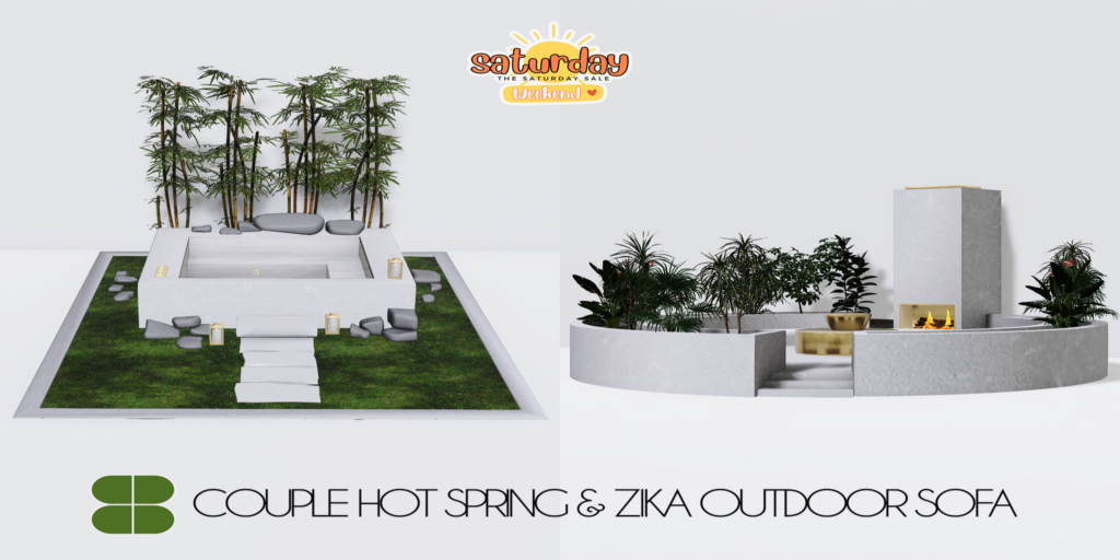 Couple Hot Spring Hot Tub &amp; Zika Outdoor Sofa	&lt;a href=&quot;http://maps.secondlife.com/secondlife/Spellbound%20Manor/152/129/1989&quot; target=&quot;_blank&quot;&gt;Teleport&lt;/a&gt;