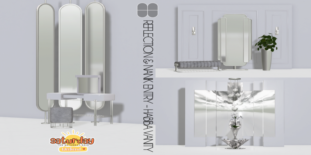 Reflection &amp; Nanik Entry Decor Set | Habiba Vanity	&lt;a href=&quot;http://maps.secondlife.com/secondlife/Spellbound%20Manor/152/129/1989&quot; target=&quot;_blank&quot;&gt;Teleport&lt;/a&gt;