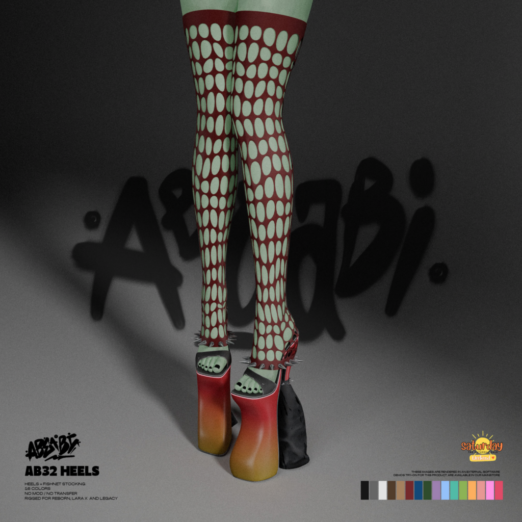AB32 Heels - Legacy M+F/MaitreyaX/Reborn	&lt;a href=&quot;http://maps.secondlife.com/secondlife/Eden%20Flower/75/94/21&quot; target=&quot;_blank&quot;&gt;Teleport&lt;/a&gt;