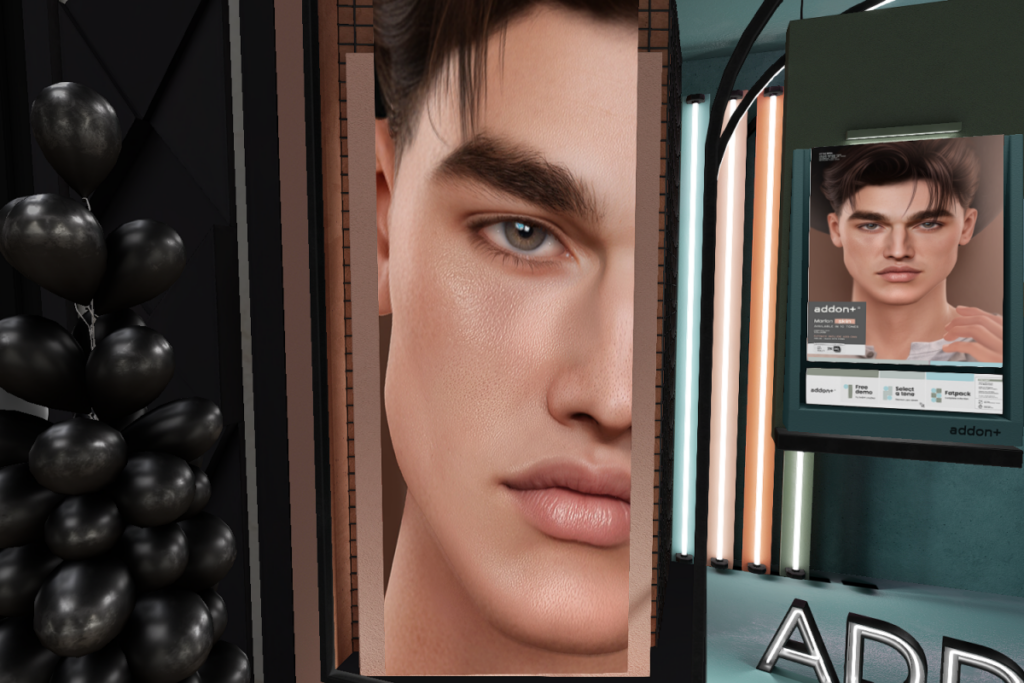 Black Dot Pores - EvoX, L$300 | Jaw Line Add-On - EvoX, L$230 | Marlon Skin - EvoX, L$590 each/L$1980 FP