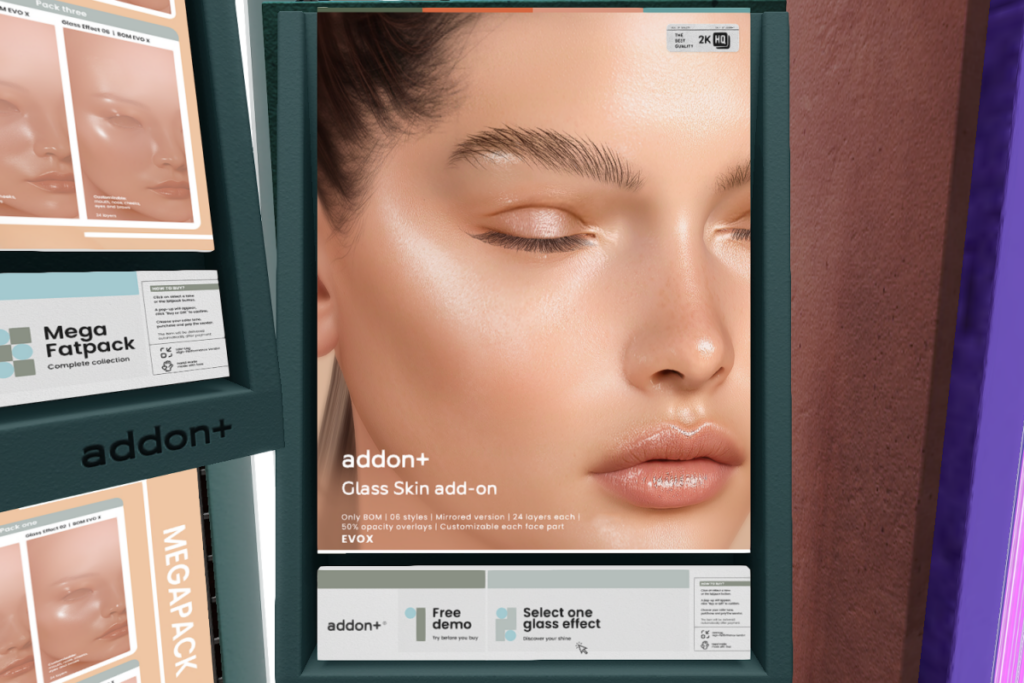 Glass Skin Add-On - EvoX, L$260 each/L$590 FP