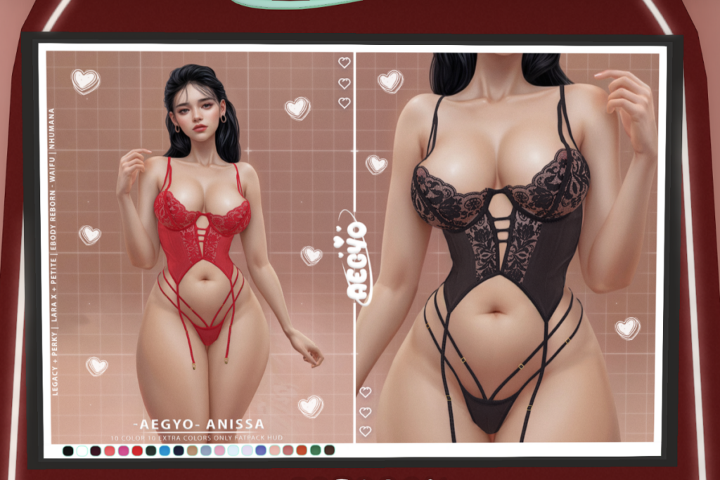 Anissa Set - Legacy/MaitreyaX/Nhumana/Reborn/+mods, L$218 each/L$998 FP