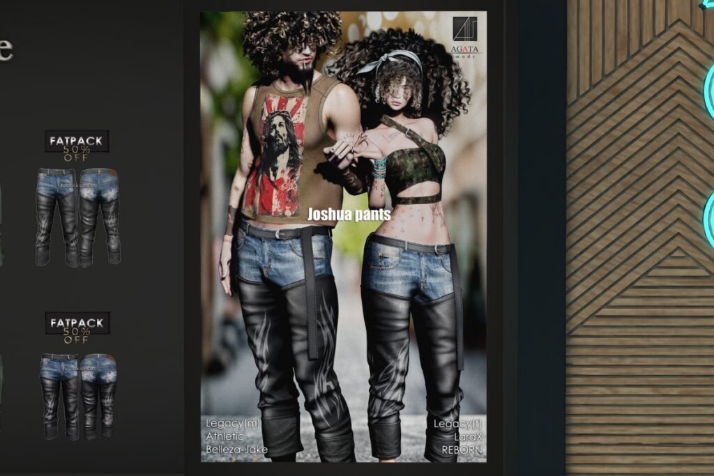 Joshua Pants - Jake/Legacy M+F/MaitreyaX/Reborn, L$290 each/L$1015 each FP
