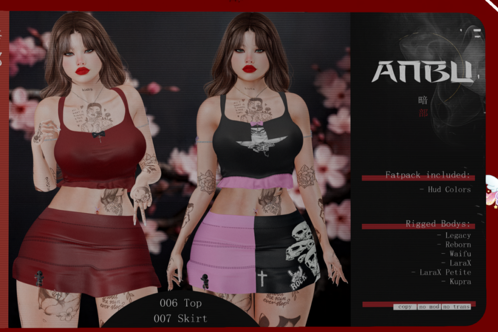 Yaniki Top - Legacy/MaitreyaX/Reborn/+mods, L$299 each/L$1599 FP