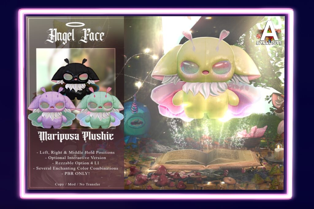 Mariposa Plushie Holdable, L$399 FP