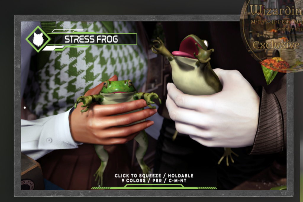 Stress Frog, L$199 each/L$499 FP