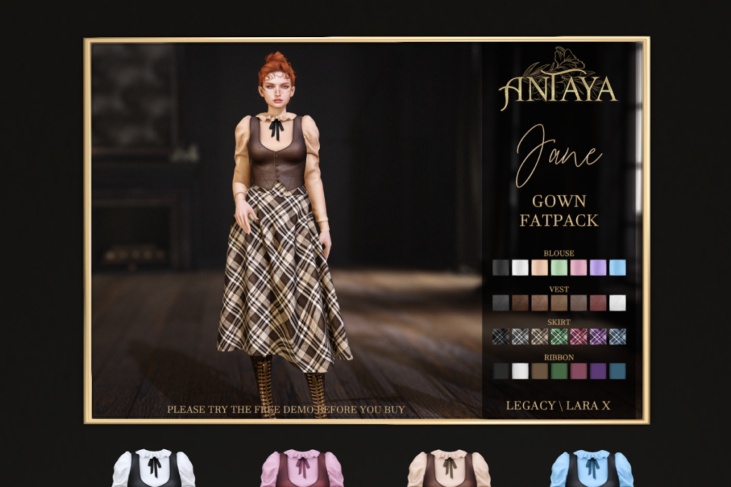 Jane Gown - Legacy/MaitreyaX, L$245 each/L$999 FP