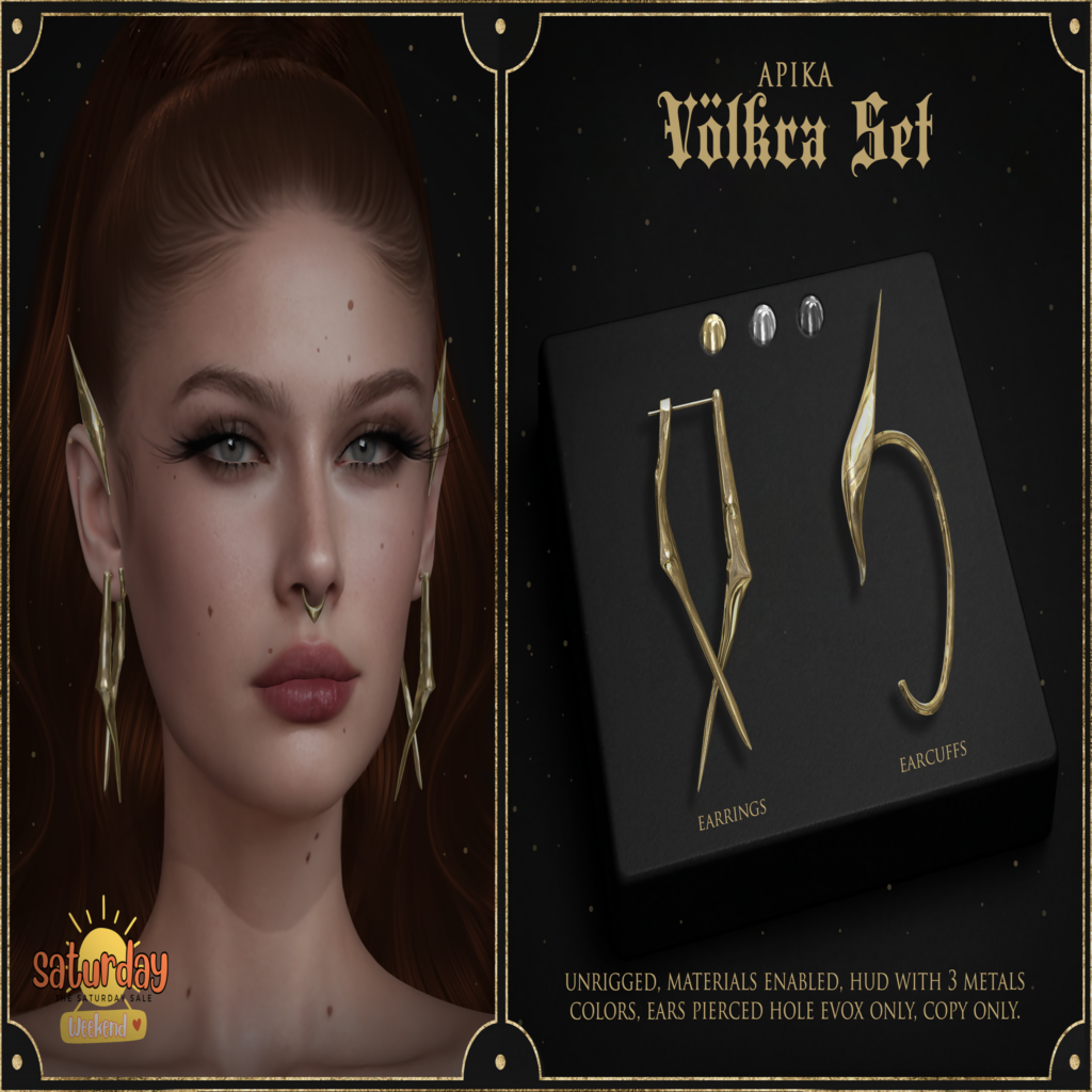 Volkra Earrings	&lt;a href=&quot;http://maps.secondlife.com/secondlife/Shadows/95/114/23&quot; target=&quot;_blank&quot;&gt;Teleport&lt;/a&gt;
