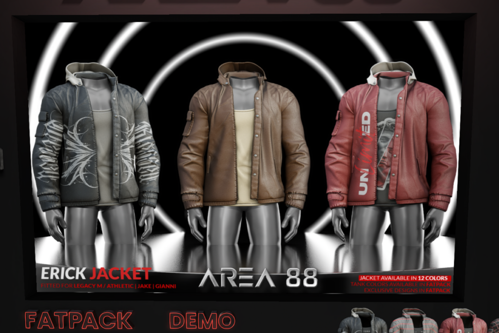 Erick Jacket - Gianni/Jake/Legacy/+mods, L$260 each/L$999 FP