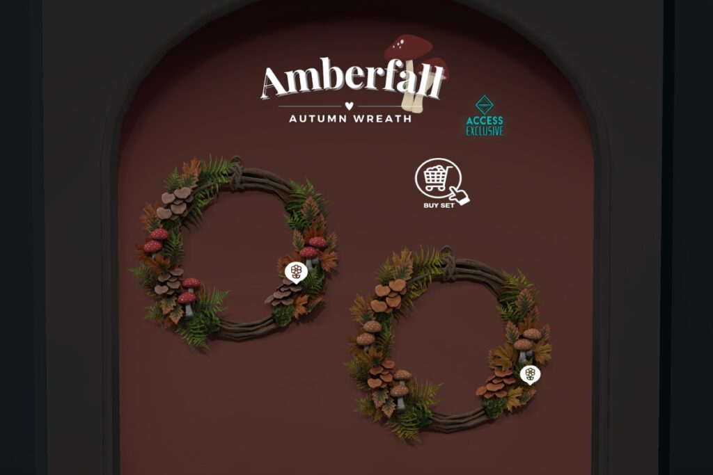 Amberfall Autumn Wreath, L$239 each/L$399 FP