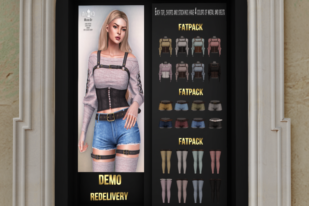 Melissa Set - GenX/Legacy/MaitreyaX/Reborn/+mods, L$199-L$249 each/L$1000-L$1300 each FP