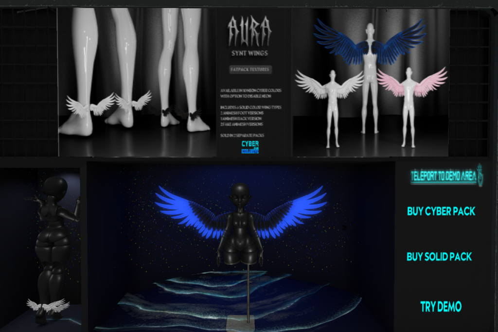Synt Wings, L$450-L$550 each