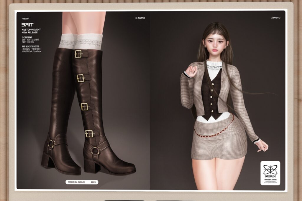 Brit Outfit - Legacy/Maitreya/Reborn/+mods, L$259 each/L$1000 each FP/L$2599 MP