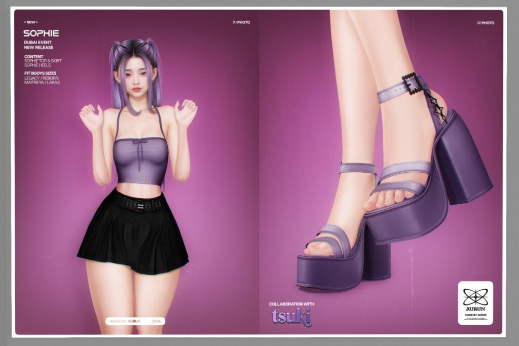 Sophie Outfit - Legacy/Maitreya/Reborn/+mods, L$259 each/L$1000 each FP/L$2599 MP