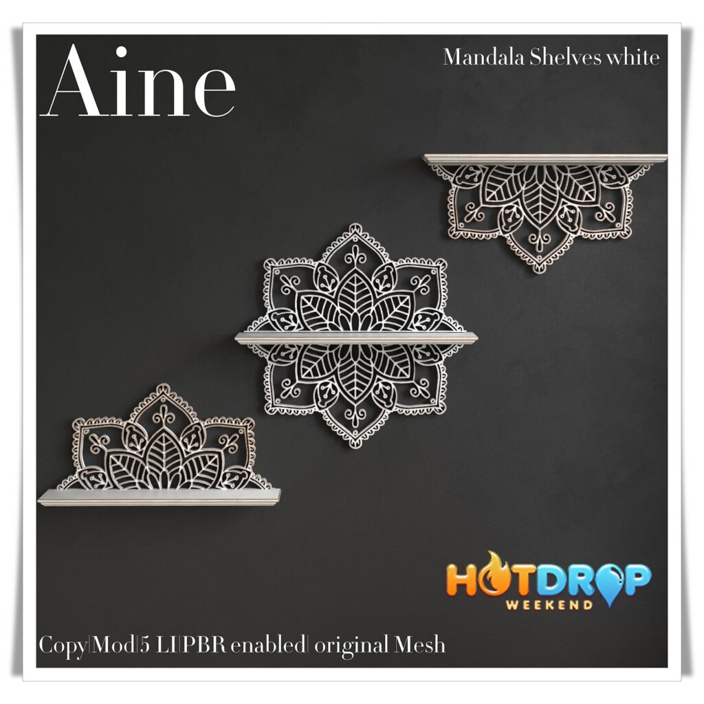 Mandala Shelves White