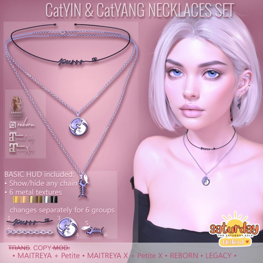 Catyin &amp; Catyang Necklace Set - Legacy/Maitreya/Reborn/+mods